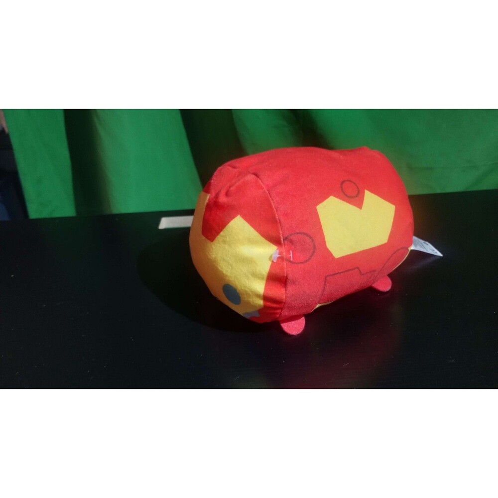 Just Play Disney Tsum Tsum Marvel Yellow & Red Iron Man 8" Stuffed Plush Toy